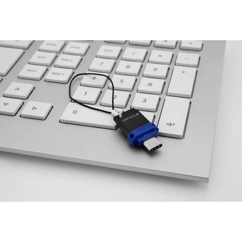Verbatim Dual USB 3.0 atmintukas 64 GB – USB-C / USB-A – mėlynas