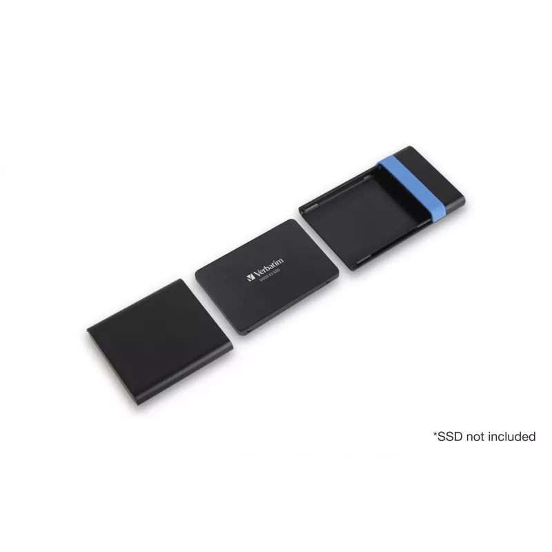 Verbatim Store'N'Go Enclosure Kit – korpusas HDD/SSD, juodas/mėlynas, 2,5 colio