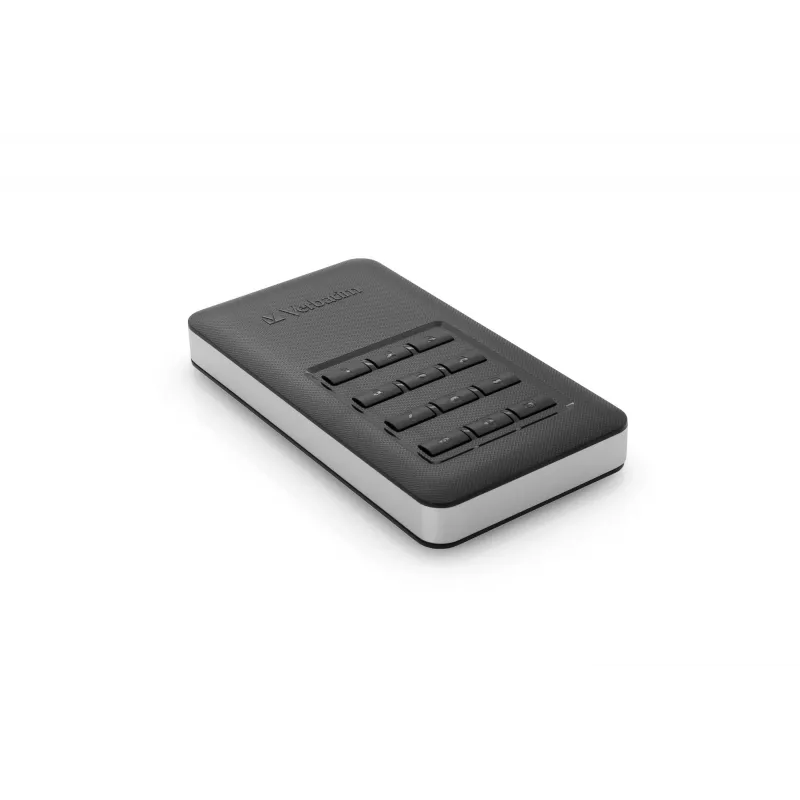 Verbatim Store 'n' Go nešiojamasis SSD su klaviatūra 256GB, juodas/sidabrinis