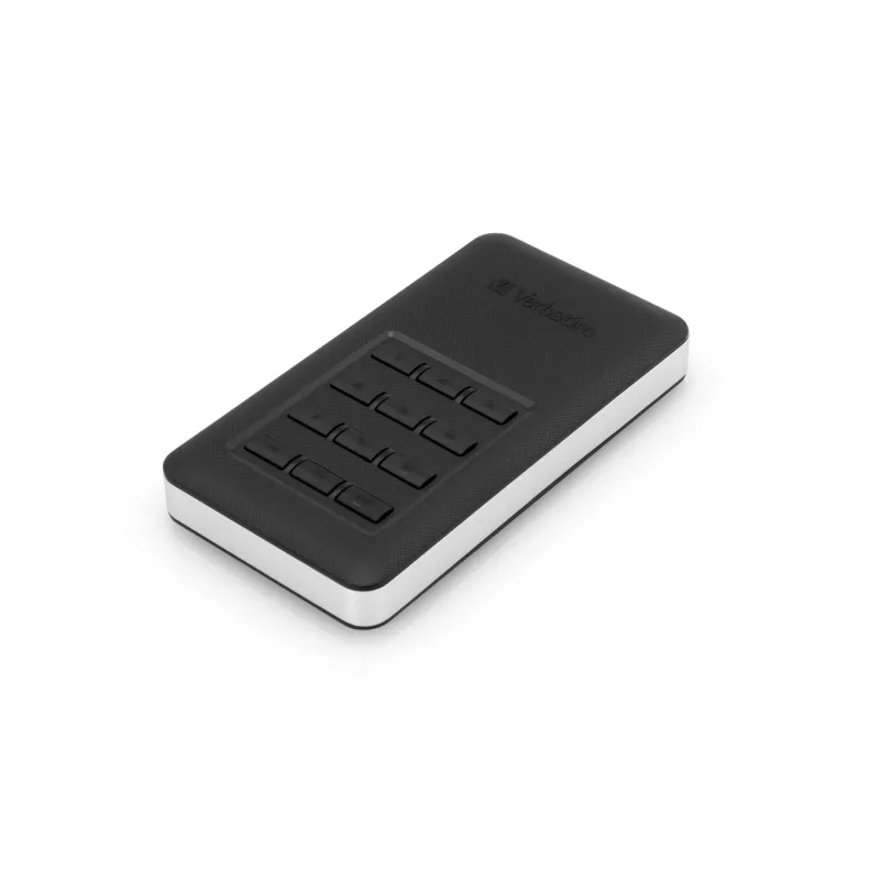 Verbatim Store 'n' Go nešiojamasis SSD su klaviatūra 256GB, juodas/sidabrinis