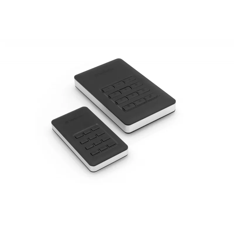 Verbatim Store 'n' Go nešiojamasis SSD su klaviatūra 256GB, juodas/sidabrinis