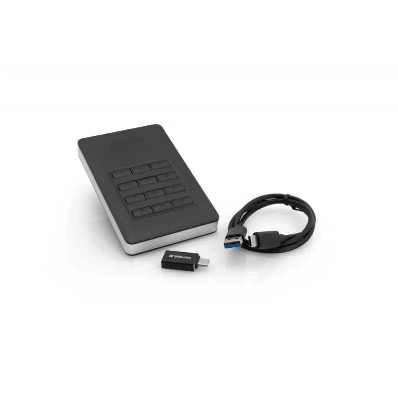 Verbatim Store 'n' Go Secure nešiojamas HDD su klaviatūra 2TB