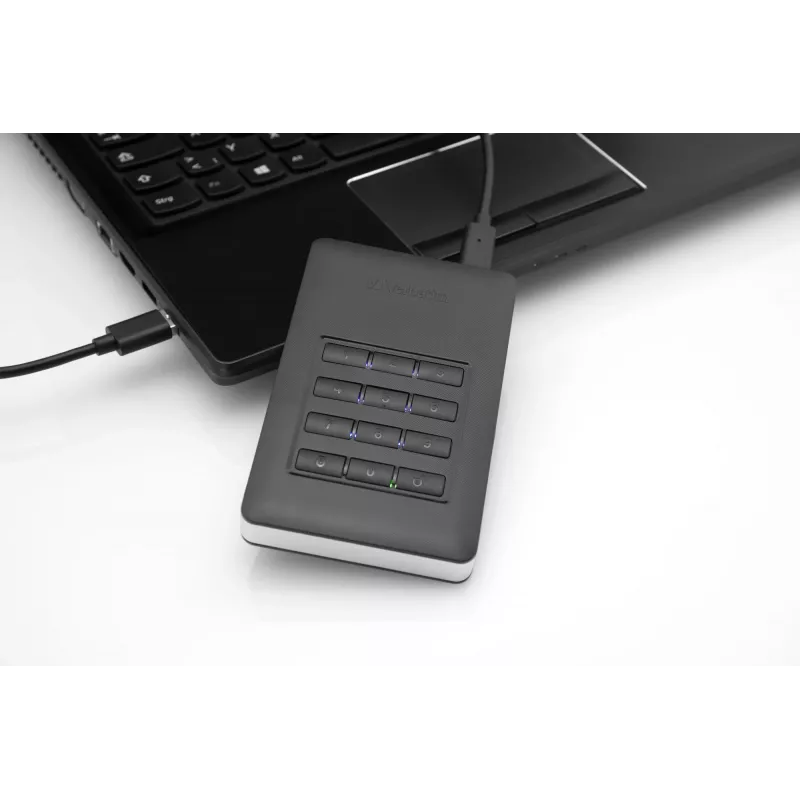 Verbatim Store 'n' Go Secure nešiojamas HDD su klaviatūra 2TB