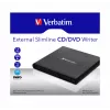 Verbatim išorinis plonas CD/DVD rašytuvas DVD±RW juodas