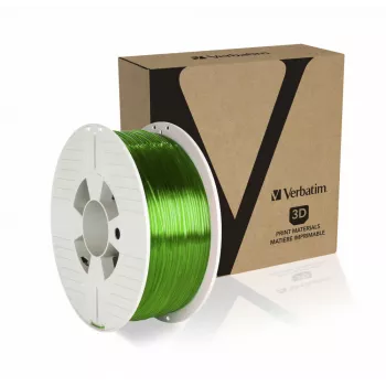 Verbatim 55057 PETG 3D spausdinimo medžiaga, žalia, skaidri, 1 kg