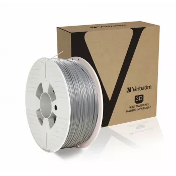 Verbatim 55319 3D spausdinimo medžiaga Polilaktidas (PLA) Sidabrinė 1 kg