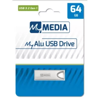 MyMedia MyAlu USB 3.2 Gen 1 atmintukas 64 GB USB Type-A sidabrinis