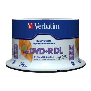 Verbatim 97693 tuščias DVD 8,5 GB DVD+R DL 50 vnt.