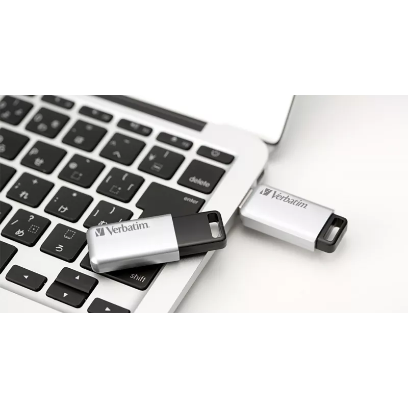 Verbatim Secure Pro USB 3.0 atmintinė 64 GB sidabrinė