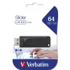 Verbatim Slider USB atmintinė 64 GB juoda