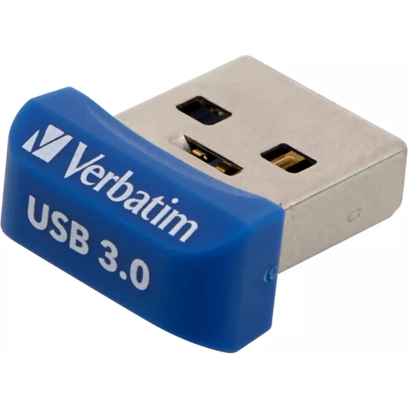 Verbatim Store 'n' Stay NANO 64 GB mėlynas – USB 3.0 atmintukas