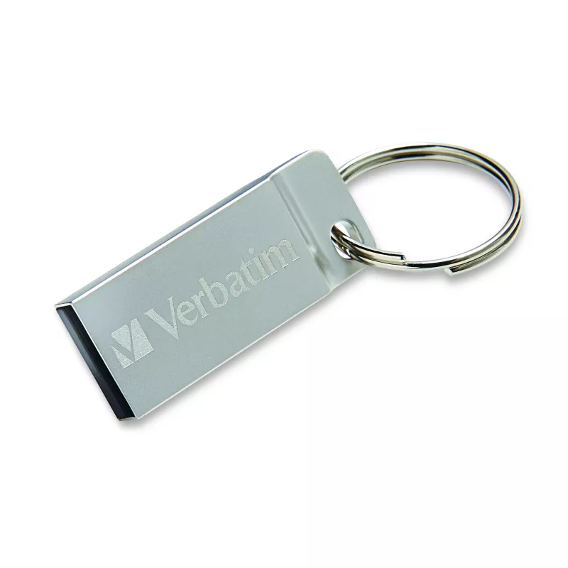 USB atmintukas VERBATIM Metal Executive 16 GB, USB 2.0 Type-A, sidabrinis, be dangtelio