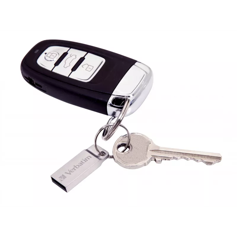 USB atmintukas VERBATIM Metal Executive 16 GB, USB 2.0 Type-A, sidabrinis, be dangtelio