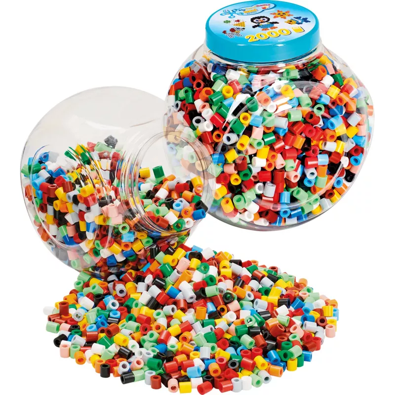 Hama 00008589 karoliukai vamzdeliuose įvairiaspalviai 2000 vnt.