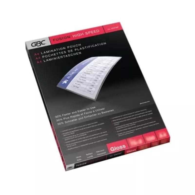 GBC Laminavimo maišeliai A4 High Speed 75 mikronų, blizgūs, A4, 216 mm, 0,15 mm, 303 mm, 100 vnt.