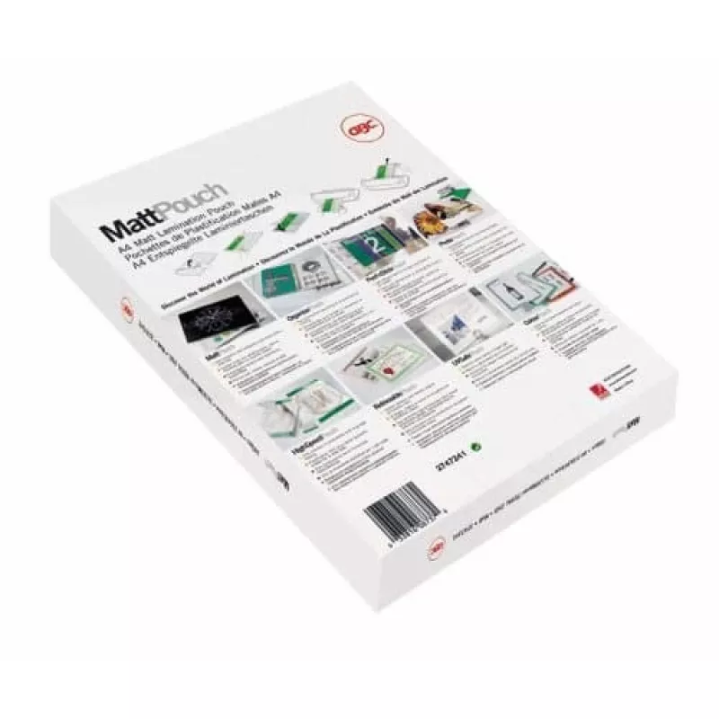 GBC Laminavimo maišelis A3 matinis 125 mikronų, matinis, baltas, A3, 0,25 mm, 303 mm, 426 mm