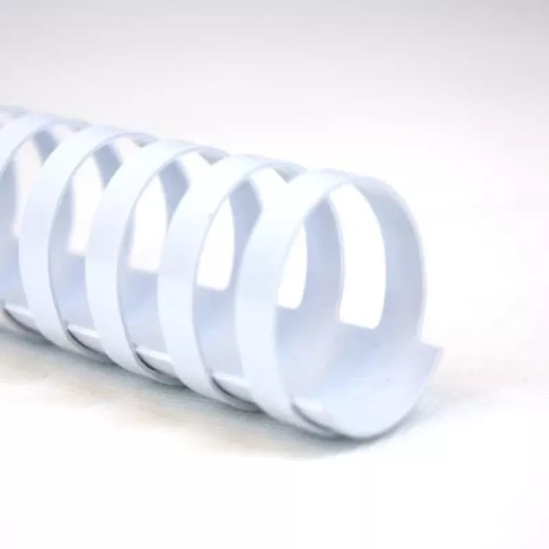 GBC CombBind įrišimo šukos 8mm A4 21R, baltos, 45 lapų, PVC