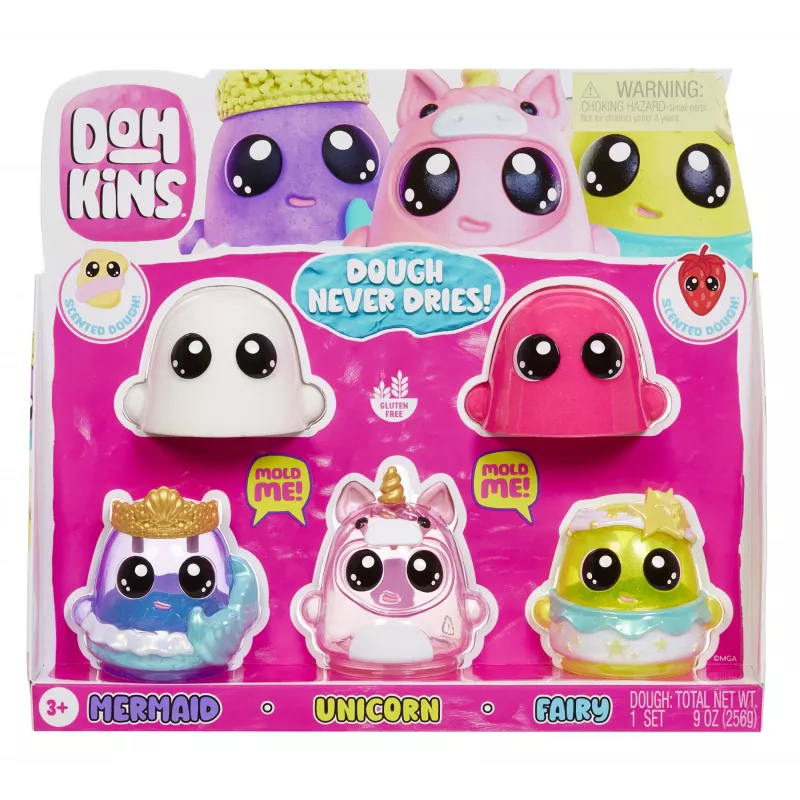 MGA Entertainment DohKins Fantasy Pack - Asortimentas 1, modeliavimo molis, įvairiaspalvis, vaikams, berniukams/mergaitėms, nuo 3 iki 99 metų