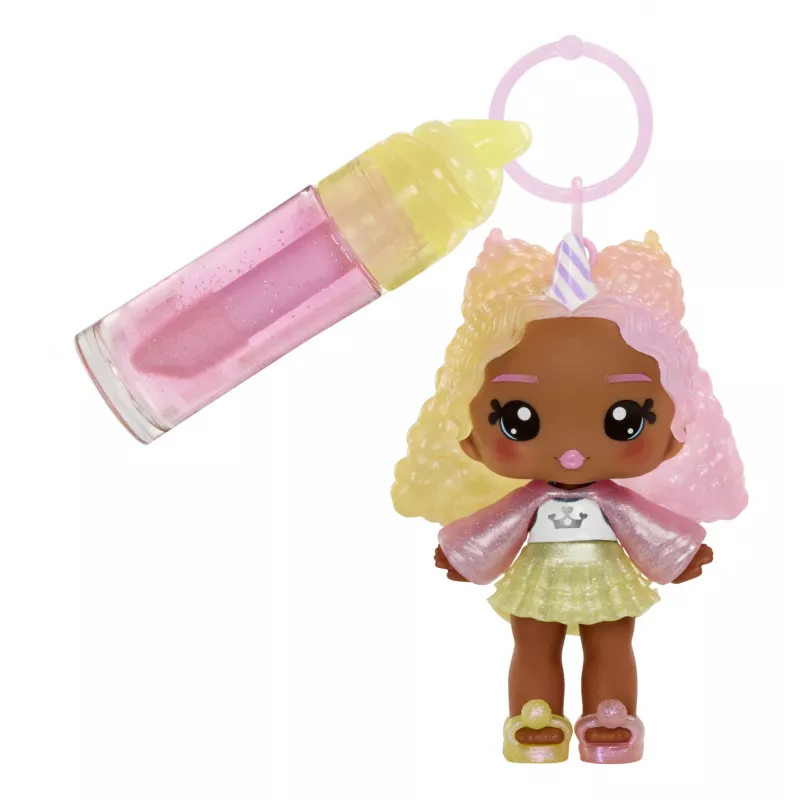 MGA Entertainment Yummiland lūpų blizgesio lėlė 2 serija – Cotton Candy (Nia Candy Fluff)