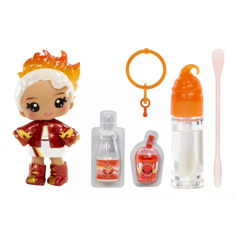 MGA Entertainment Yummiland Lip Gloss lėlė serija 2 – Cinamoninis prieskonis (Amber Cinnamon)