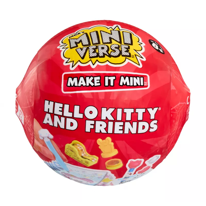Miniverse Make It Mini Hello Kitty and Friends 3 serija, 8 m., Hello Kitty, Įvairiaspalvis, Plastikas, Derva