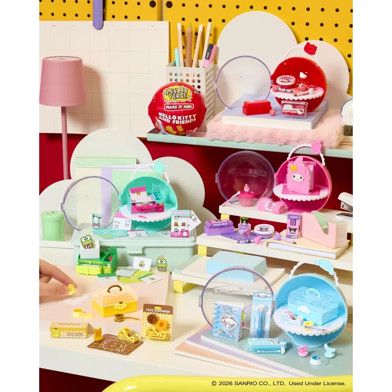 Miniverse Make It Mini Hello Kitty and Friends 3 serija, 8 m., Hello Kitty, Įvairiaspalvis, Plastikas, Derva