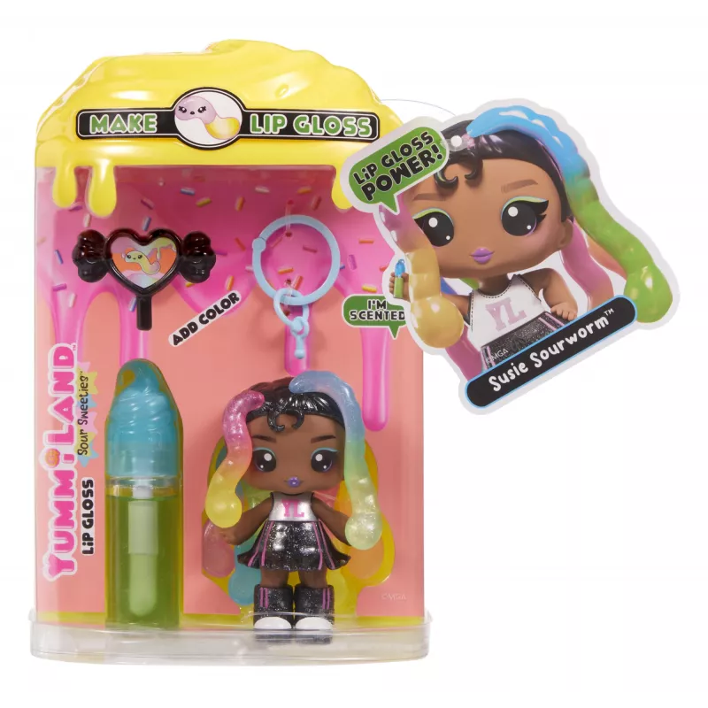 MGA Entertainment Yummiland lūpų blizgesio lėlė Sour Sweeties - Sasha Sourworms