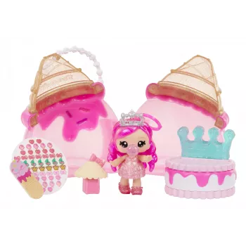 MGA Entertainment Yummiland Beauty Bag Playset + Lip Gloss Doll - Ice Cream Beauty Bag