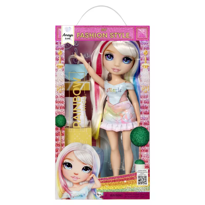 Rainbow High My Fashion Style – Lėlė Amaya, mados lėlė, moteriška, 4 m., berniukai/mergaitės, 280 mm, įvairiaspalvė