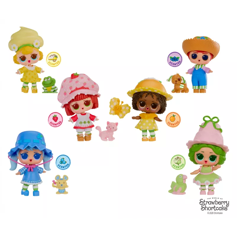 L.O.L. Surprise! Loves Strawberry Shortcake Tots – kolekcinė lėlė su kvapnia staigmena
