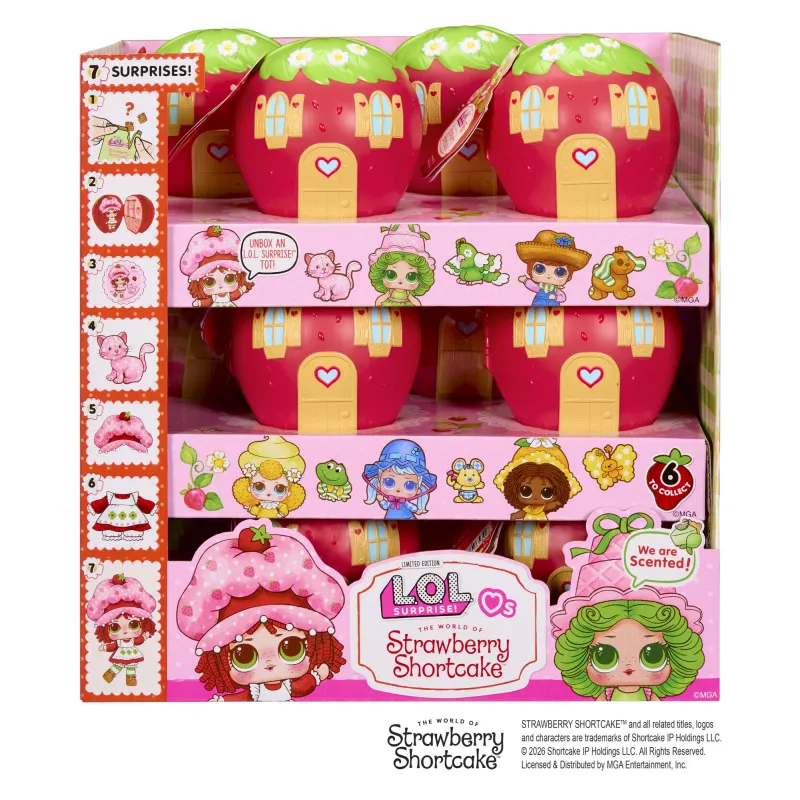 L.O.L. Surprise! Loves Strawberry Shortcake Tots – kolekcinė lėlė su kvapnia staigmena