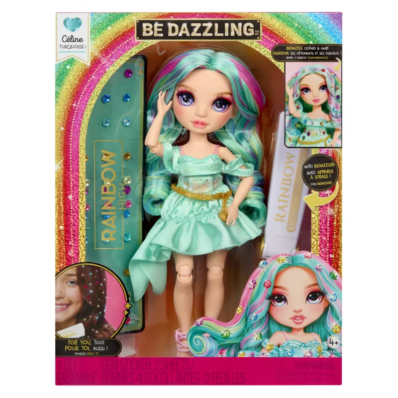 Rainbow High Be Dazzling Mados Lėlė – Celine Turquoise (Žydra)