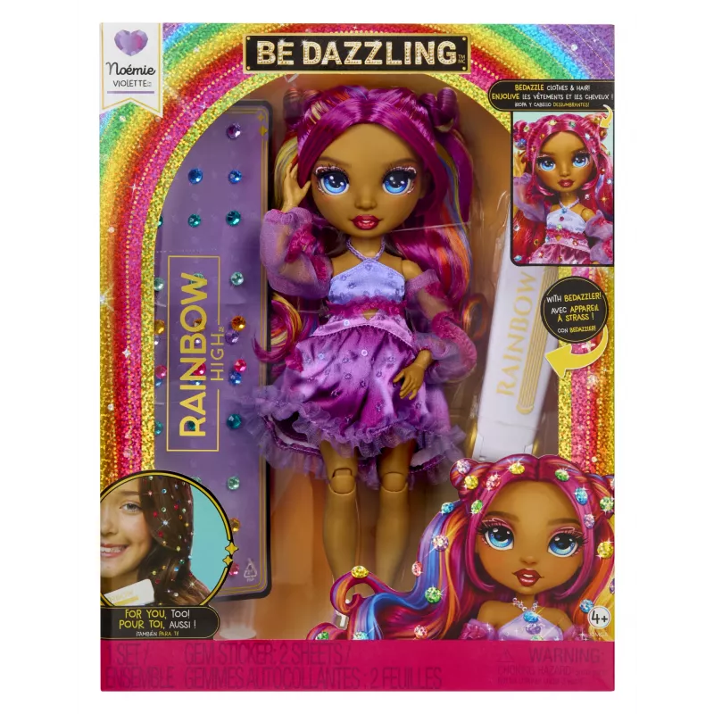 Rainbow High Be Dazzling mados lėlė – Noemie Violette (violetinė)