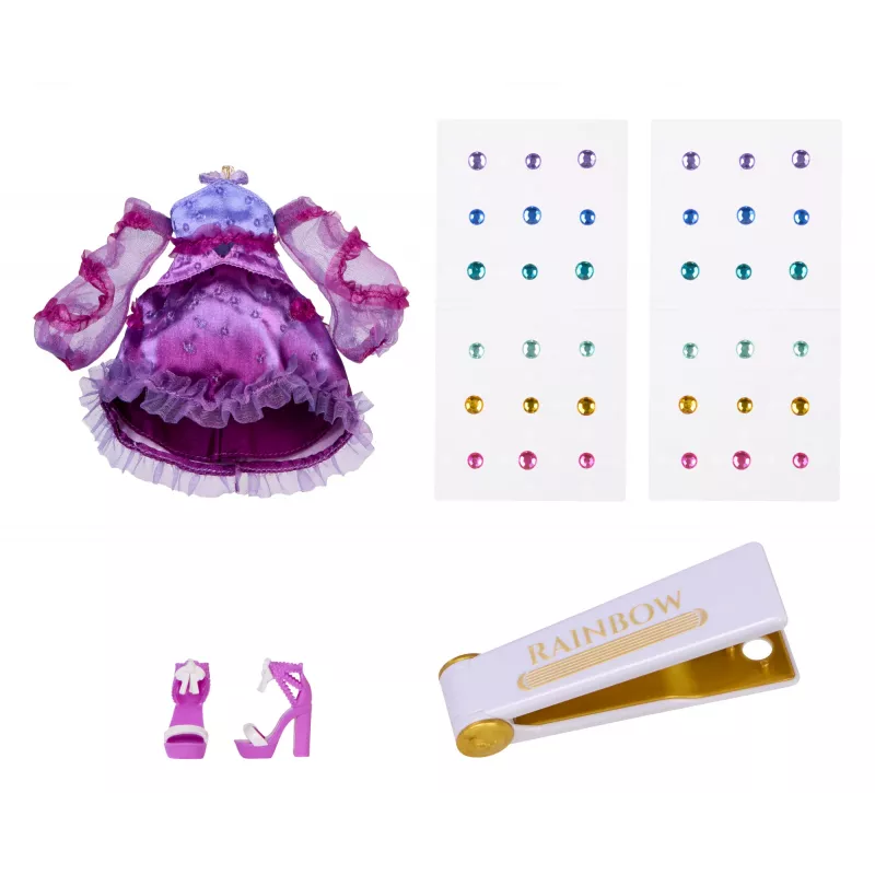 Rainbow High Be Dazzling mados lėlė – Noemie Violette (violetinė)