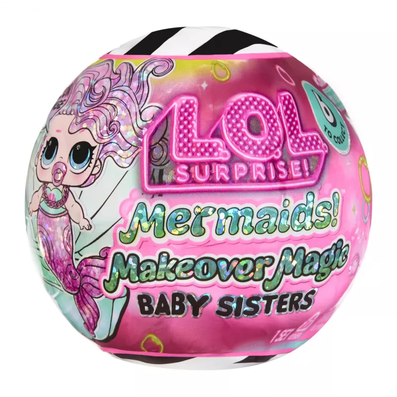 L.O.L. Surprise! Mermaids Makeover Magic Baby Sisters – stebuklinga undinėlė lėlė