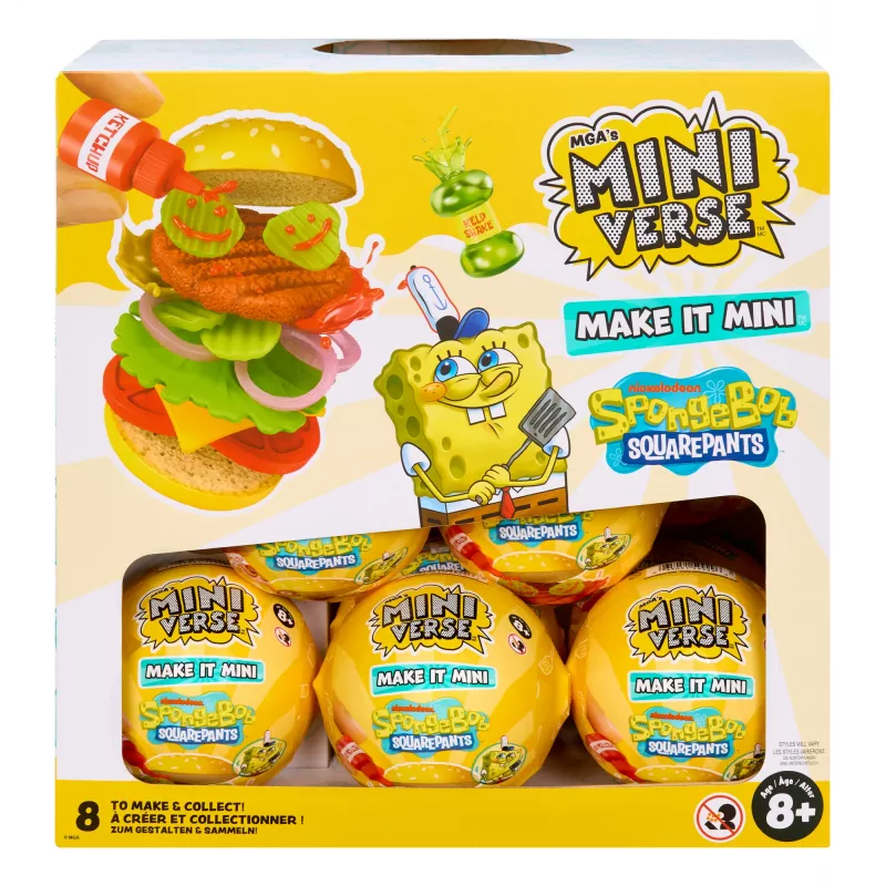 Miniverse Make It Mini SpongeBob SquarePants, nuo 8 metų, įvairiaspalvis