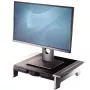 Ergonomiškas monitoriaus stovas Fellowes su 5 aukščio reguliavimais, iki 36 kg, 28 colių, grafitas