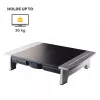 Ergonomiškas monitoriaus stovas Fellowes su 5 aukščio reguliavimais, iki 36 kg, 28 colių, grafitas
