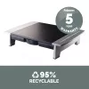 Ergonomiškas monitoriaus stovas Fellowes su 5 aukščio reguliavimais, iki 36 kg, 28 colių, grafitas