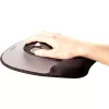 Pelėdos kilimėlis su riešo atrama Fellowes - Atminties putų pelės kilimėlis su minkšta pagalve - Ergonominis pelės kilimėlis kompiuteriui, nešiojamam kompiuteriui, namų biurui - Suderinamas su lazerinėmis ir optinėmis pelėmis - Sidabrinis