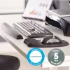 Fellowes riešo atrama klaviatūrai - Memory Foam - ergonomiška riešo atrama kompiuteriui, nešiojamam kompiuteriui, namų biurui - juoda