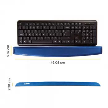 Fellowes 9178401 riešų atrama gelinė, poliuretaninė, mėlyna