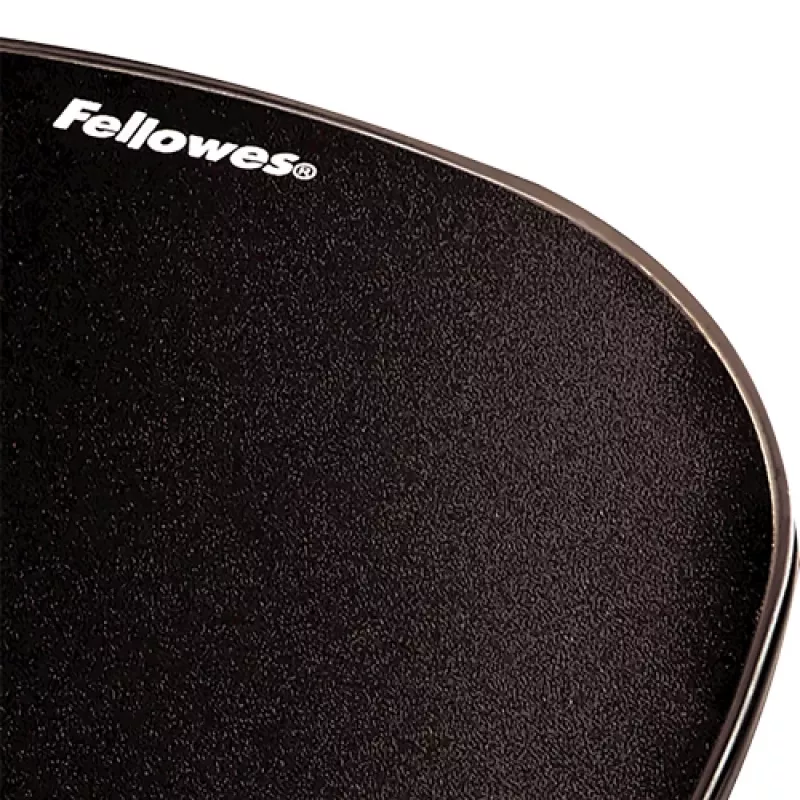 Pelės kilimėlis Fellowes Crystals Gel su gelio riešo atrama, juodas, 202×230 mm, 340 g