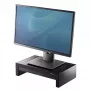 Pakovas Fellowes Designer Suites reguliuojamo aukščio monitoriaus stovas su 3 aukščio padėtimis, juodas/perlamutrinis