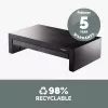 Pakovas Fellowes Designer Suites reguliuojamo aukščio monitoriaus stovas su 3 aukščio padėtimis, juodas/perlamutrinis