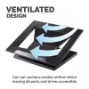 Fellowes Designer Suites stovas nešiojamam kompiuteriui, juodas, plastikinis, 43,2 cm (17 colių), 11,3 kg