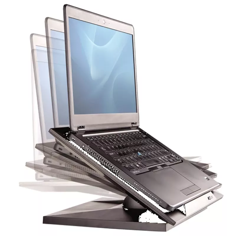 Fellowes Designer Suites stovas nešiojamam kompiuteriui, juodas, plastikinis, 43,2 cm (17 colių), 11,3 kg