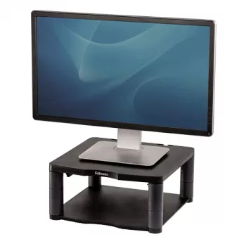 Fellowes Premium Monitor Riser Graphite – reguliuojamas stovas monitoriui, laisvai pastatomas, 36 kg, 53,3 cm (21 colis), aukščio reguliavimas, grafitas