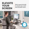 Fellowes Premium Monitor Riser Graphite – reguliuojamas stovas monitoriui, laisvai pastatomas, 36 kg, 53,3 cm (21 colis), aukščio reguliavimas, grafitas