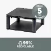 Fellowes Premium Monitor Riser Graphite – reguliuojamas stovas monitoriui, laisvai pastatomas, 36 kg, 53,3 cm (21 colis), aukščio reguliavimas, grafitas